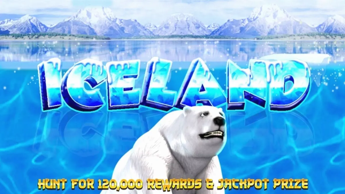 Tampilan visual slot Iceland bertema pemandangan es yang menakjubkan
